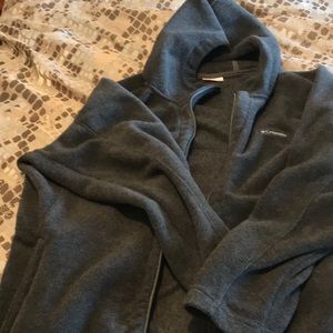 Womens plus 2x Columbia fleece jacket gray